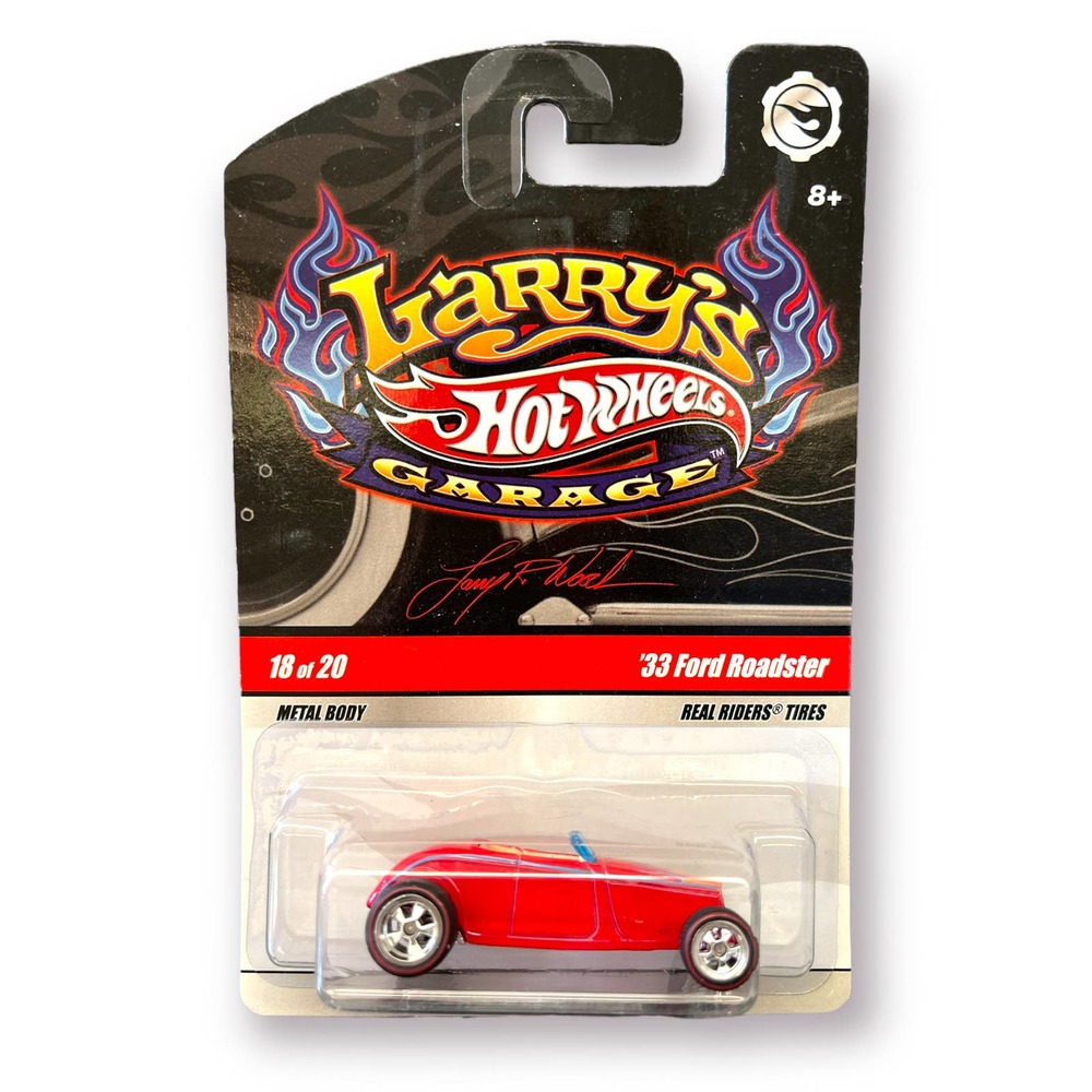 Hot Wheels Larry's Garage '33 Ford Roadster Red Chase Initials NOC